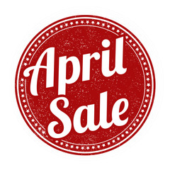 April sale stamp