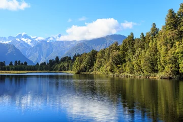Poster Lake Matheson and Mount Cook © kyrien