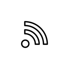 RSS - Trendy Thin Line Icon