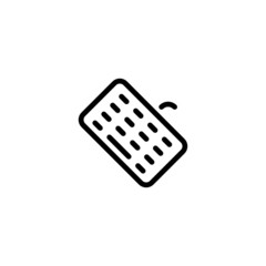  Keyboard - Trendy Thin Line Icon