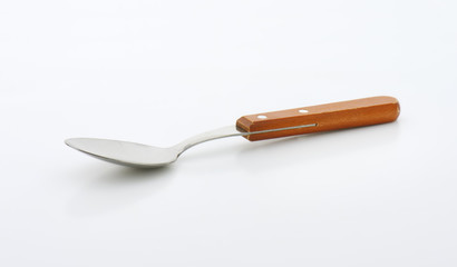 Wooden-handled teaspoon