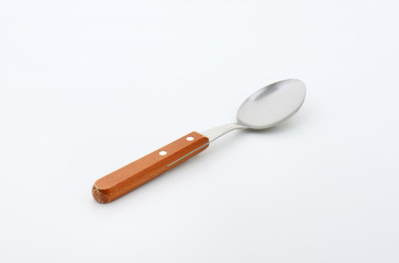 Wooden-handled teaspoon