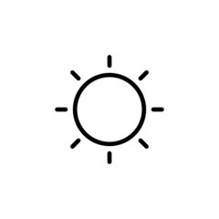 Sun - Trendy Thin Line Icon