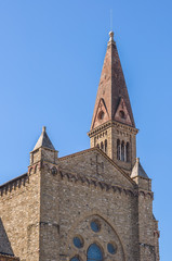 Fototapeta premium Basilica of Santa Maria Novella. View from railway station.