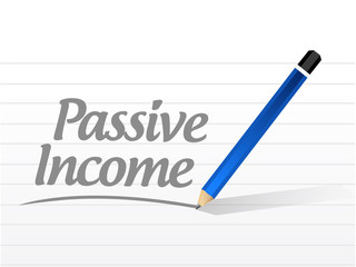 passive income message sign concept illustration