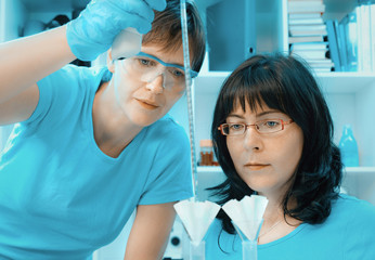 Fototapeta premium Two scientists at work