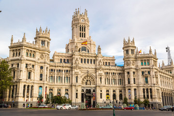 Naklejka premium Pałac Cibeles w Madrycie