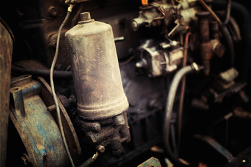 Backhoe Digging vintage