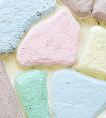 Colorful concrete wall
