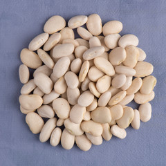 Circle of white beans