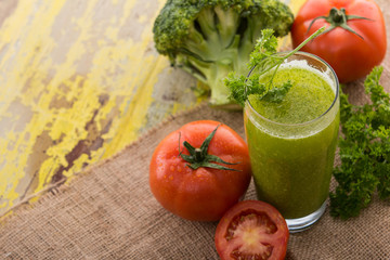 broccoli and tomato juice