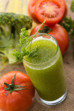broccoli and tomato juice