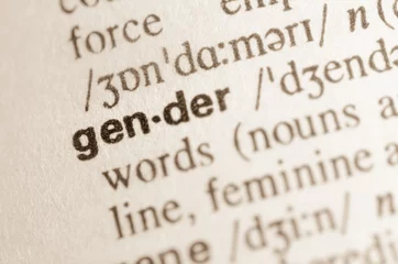 Foto op Plexiglas Dictionary definition of word gender © aga7ta