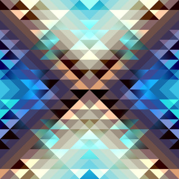 Blue aztecs pattern