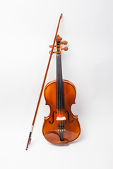 Fototapeta premium Violin on white background
