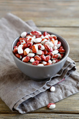 organic dried beans in a bowl