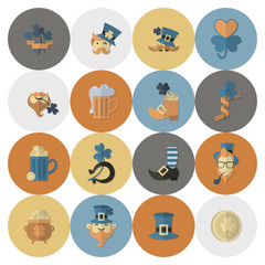 Fototapeta premium Saint Patricks Day Icon Set