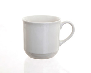 White cup isolated