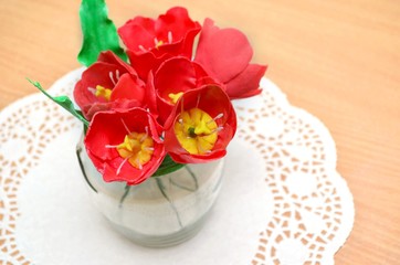 Sugar Tulips/ tulips made of sugar gum
