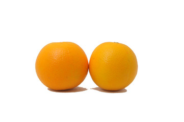 Orange fruit isolated on white background