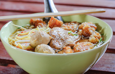 Bowl of Chicken Noodle Soup