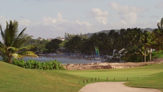 golf course along shores of Jamaica