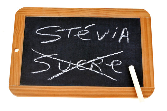 Ardoise st&eacute;via contre sucre