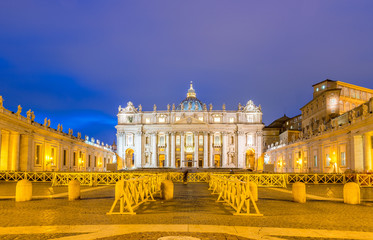 Obraz premium Saint Peter cathedral in Rome Italy