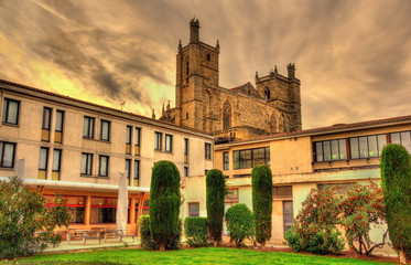 Fototapeta premium View of the Narbonne Cathedral - France