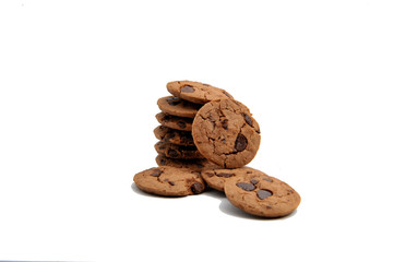 Fototapeta na wymiar Cookies isolated on a white background