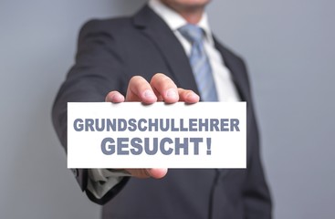 Grundschullehrer gesucht