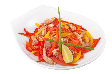 chicken and vegetables salad