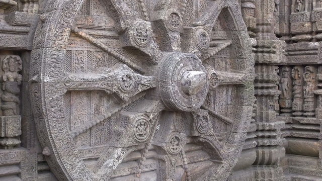 wheel in Konark Sun Temple, India