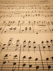 Obraz premium アンティークの楽譜