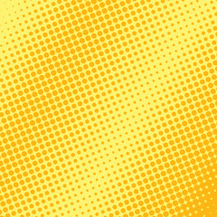 Orange and yellow halftone background