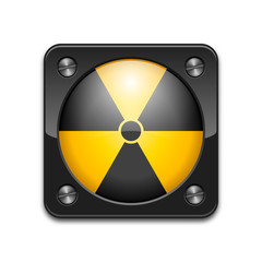 Obraz premium Vector nuclear sign or icon