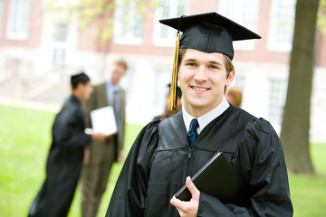 Graduation: Smart Graduate with Others Behind