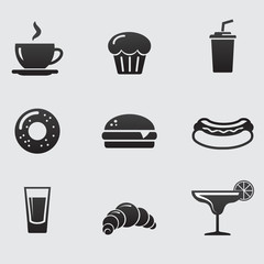 Food and drink. Vector icon set. - 80012490