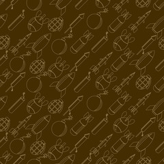 seamless abstract background with bombs