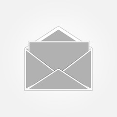 gray envelope and paper