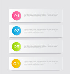 Infographics template for banners, website templates and designs