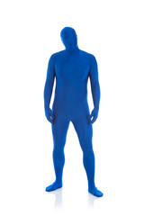 Blue: Man Just Looking at Camera