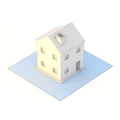 House blueprint sketch