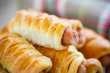 sausage baked in pastry