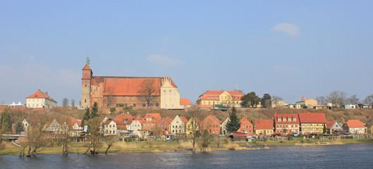 Obraz premium Havelberg: Romanischer Dom (1170, Mecklenburg-Vorpommern)