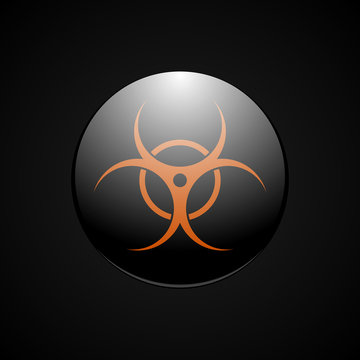 biohazard orange symbol