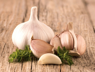 Garlic with parsley
