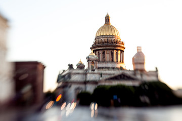 St. Isaac Cathedral in Saint-Petersburg, an unusual effect