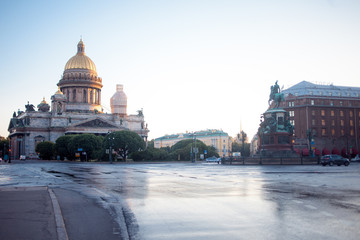 St. Isaac Cathedral in Saint-Petersburg,