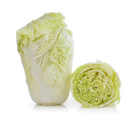 Fototapeta premium fresh chinese cabbage on a white background